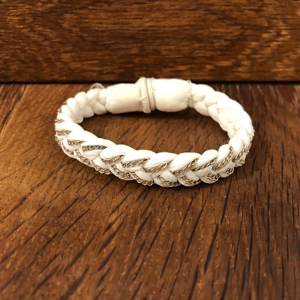 White Braided Bracelet